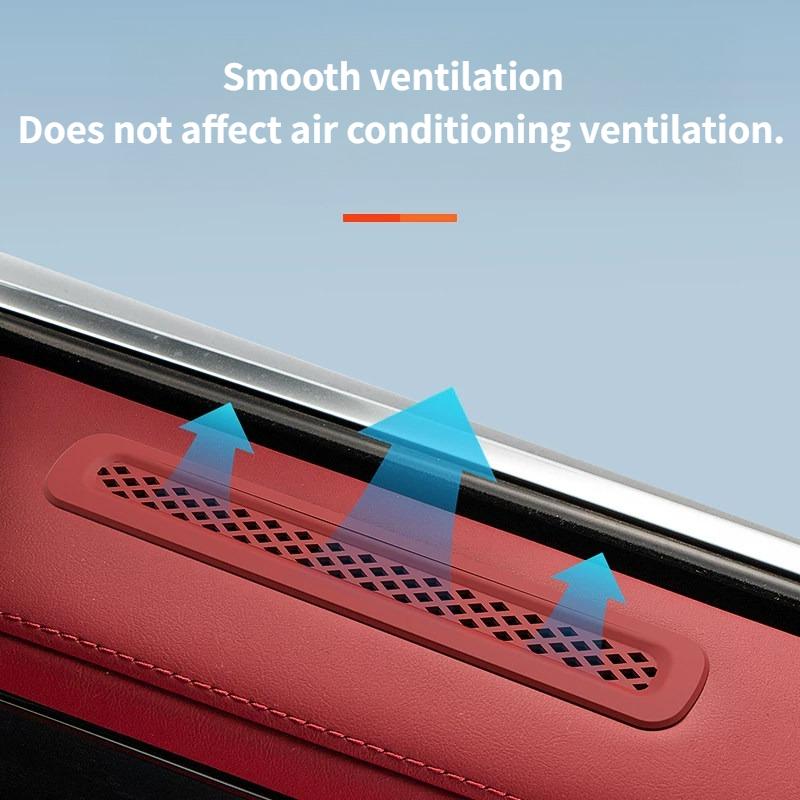 For Zeekr 8X Car Door Air Outlet Silicone Protector Cover,Air Conditioning Vent Anti-Block Dustproof Trim Interior Accessories