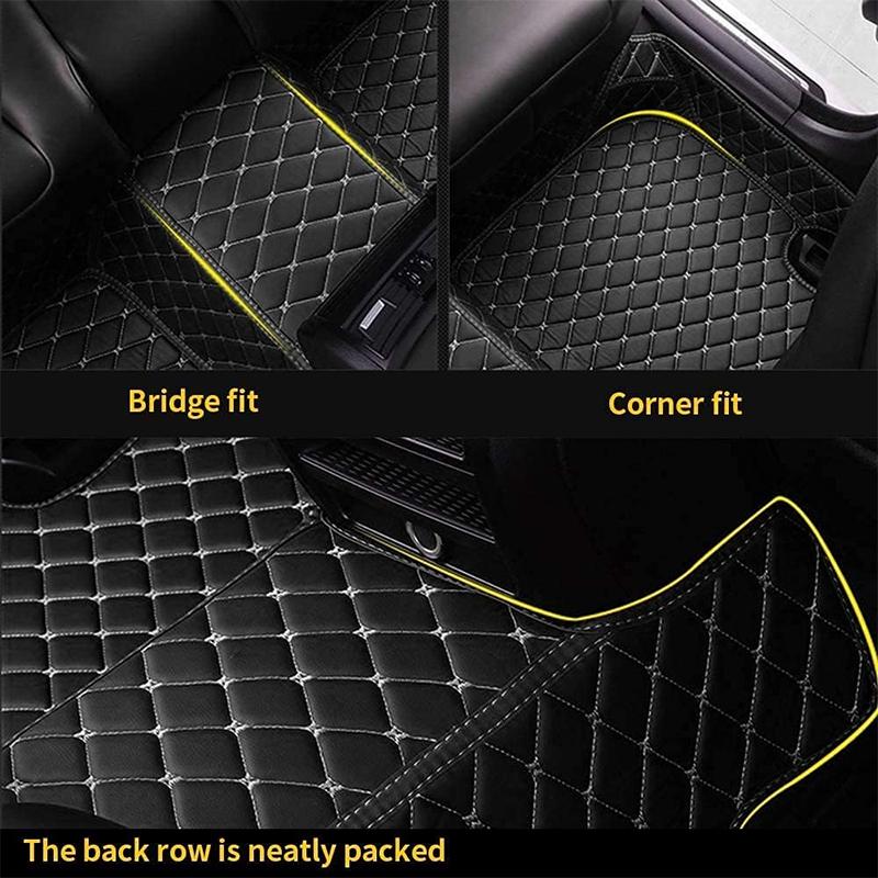Car Floor Mat For Volkswagen Id4 High Quality Non-Slip Leather Woman Diamond Carpets Man Auto Foot Pads Interior Rugs
