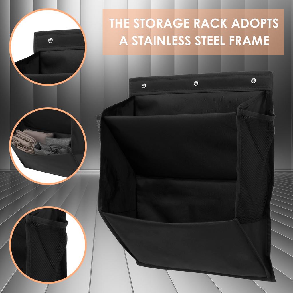 2 Stück Wohnmobil Schuhaufbewahrung mit Klebeband Wandmontage Schuhorganizer mit großer tiefer Tasche für Camper Schmaler Platz Schrank