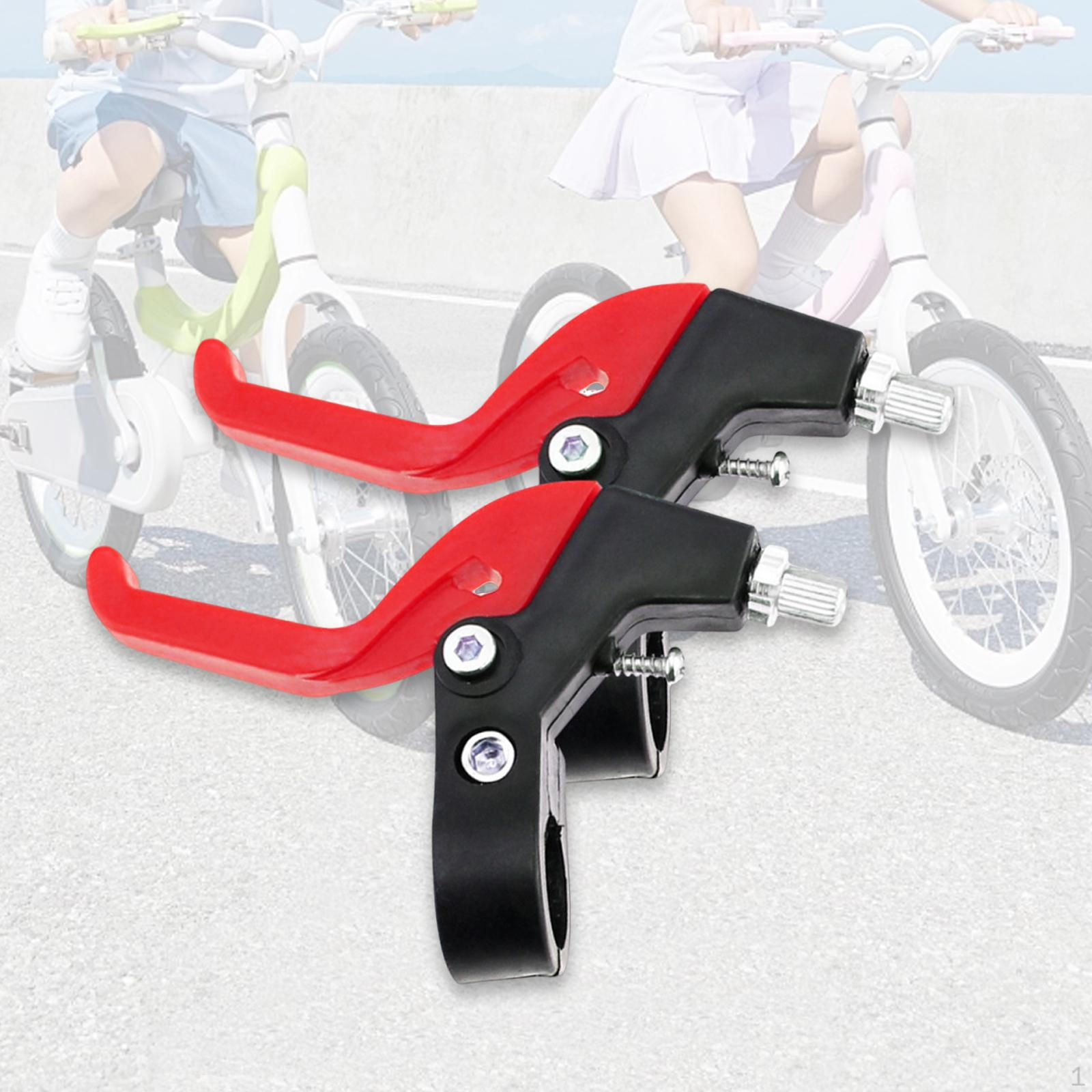 Детский велосипедный тормозной рычаг Велосипедные рычаги Руль Тормоза Ручки Детали красный