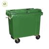 660L Outdoor Plastic Flip-Top Waste Bin