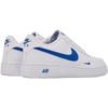 Nike Air Force 1 Wygodne Trwałe Oddychające Odporne na Ścieranie Niskie Buty do Skate'ingu dla Dzieci Trampki Dziecięce Białe Niebieskie IM7662-100
