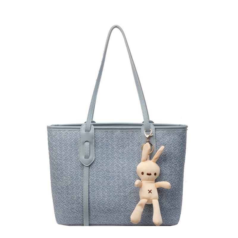 

Женская портативная сумка-тоут большой вместимости Женская новая модная универсальная сумка через плечо no pendant синий