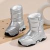 Kinder Winter Schneestiefel - Rutschfest, Abriebfest, Samtgefütterte Baumwolle für Jungen Outdoor Freizeitkleidung.