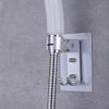 With 2 Hanger Hooks Shower Head Holder Aluminium Mount Bracket Adjustable Wand Holder  For Bathroom