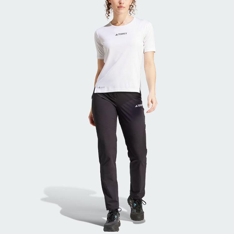 adidas Xperior Pants Solid Color Logo Outdoor Knitted Sports Pants Women Pants Black IN9133