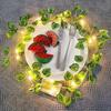 Simulated Green Vine LED Light String - Watermelon Leaves