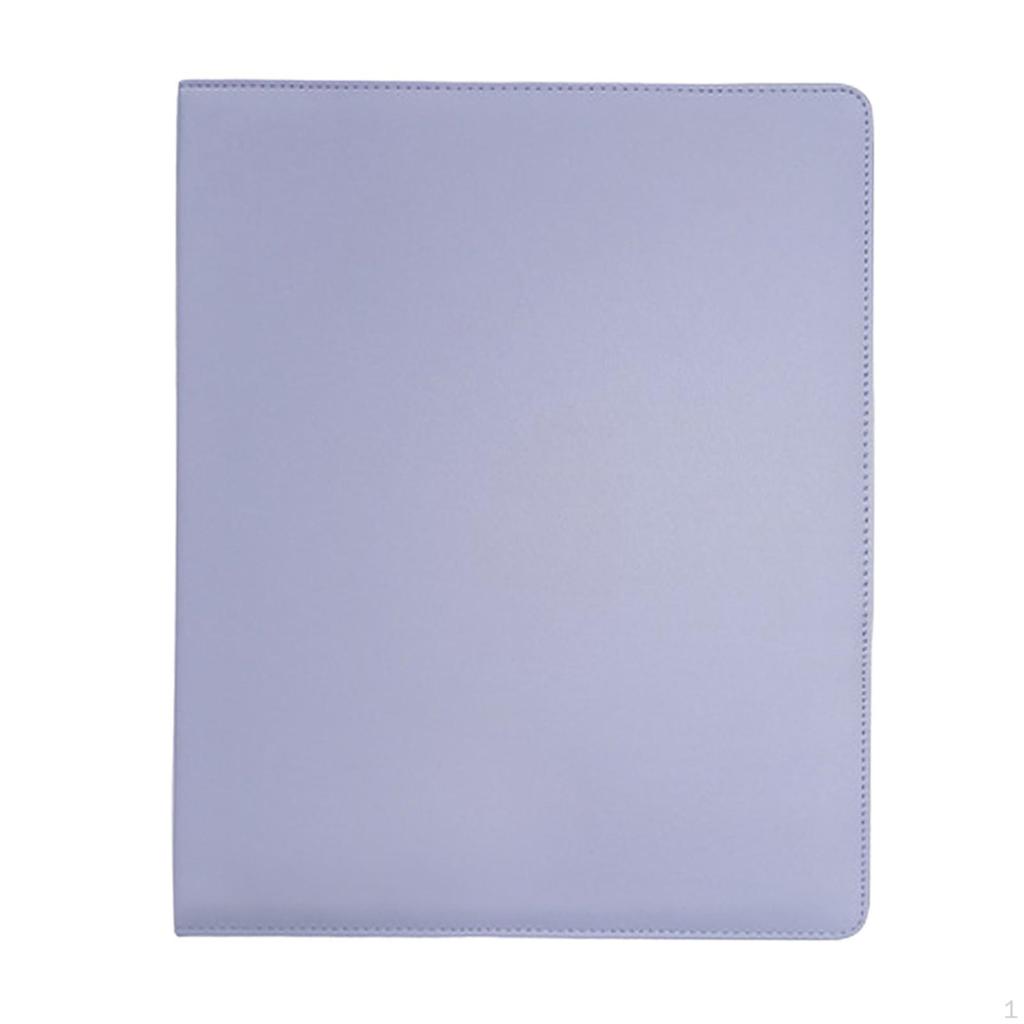 Classeur Collecteur de Cartes Couverture en Cuir PU Album Photo Portable Pochette 4 Poches