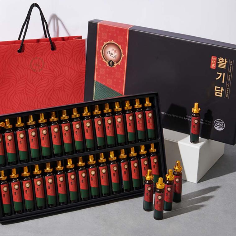 Ryeowondam 6-Year Red Ginseng Hwalgi-dam 20mL X 30 Vials (with Shopping Bag)