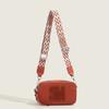 Textured Camera Bag Designed for Women Trendy Style Shoulder Bag Wide Shoulder Strap Crossbody Bag Letter Casual Small Size Square Bag Trendy