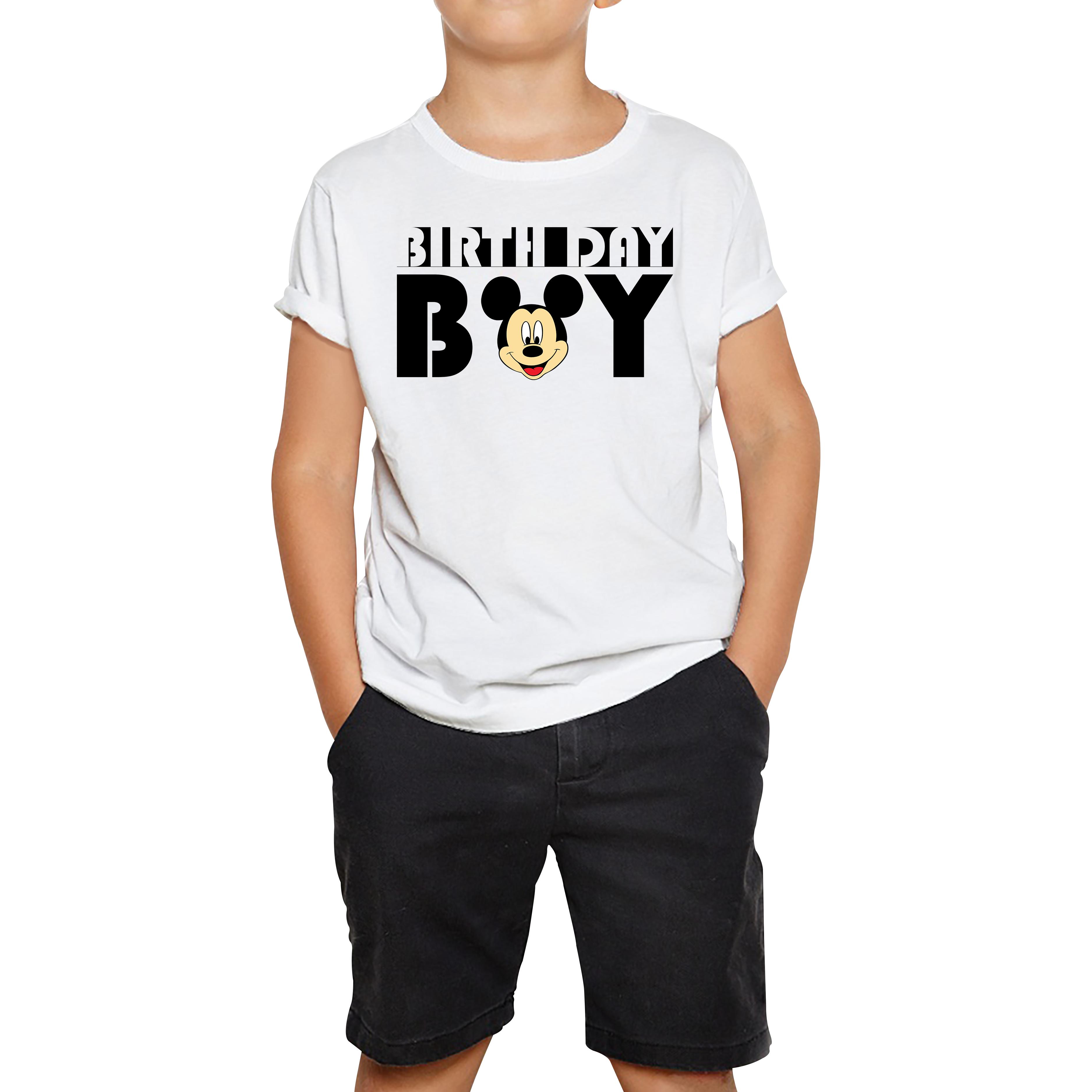 Disney Mickey Mouse Birthday Boy Kids T Shirt 100