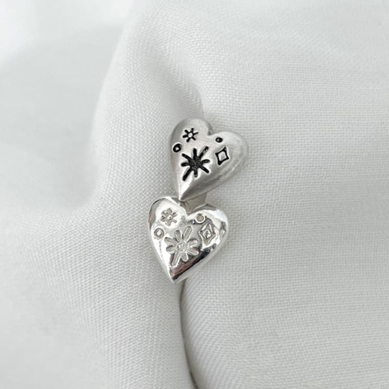 Melliv Sparkle Heart Earring/piercing_mve35