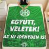 1PC FTC Logo Patterned Flannel Blanket Suitable For All Seasons for Home Decor Warmth and Comfort Gifts Holiday Present