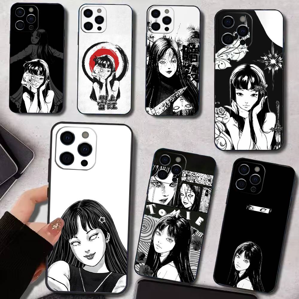 HOT Comics T-Tomie Phone Case Silicone Soft For IPhone 17 16 15 14 13 12 11 X XR Plus Pro Max Plus
