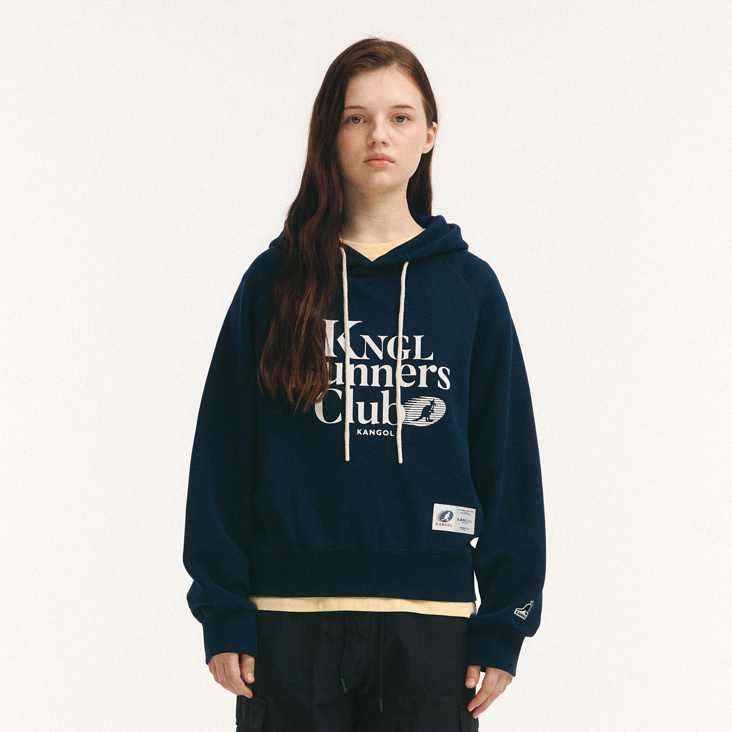 Kangol Women S Rush Logo Hoodie 5159 Navy Navy/S