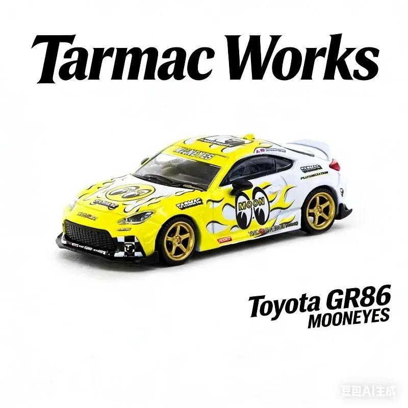 

Tarmac Works 1:64 Toyota GR86 Mooneyes Diecast Model Car - Collectible Miniature Vehicle Toy Gift