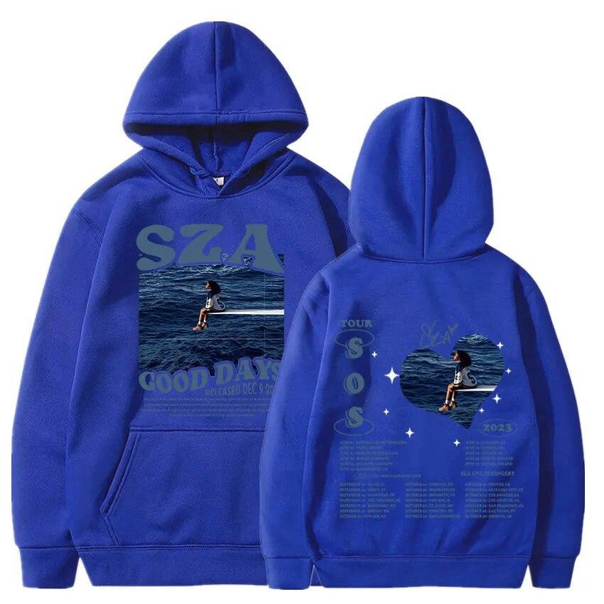 Sza Sos Good Days Printed Hoodies Men Woman Hoodie Setwear