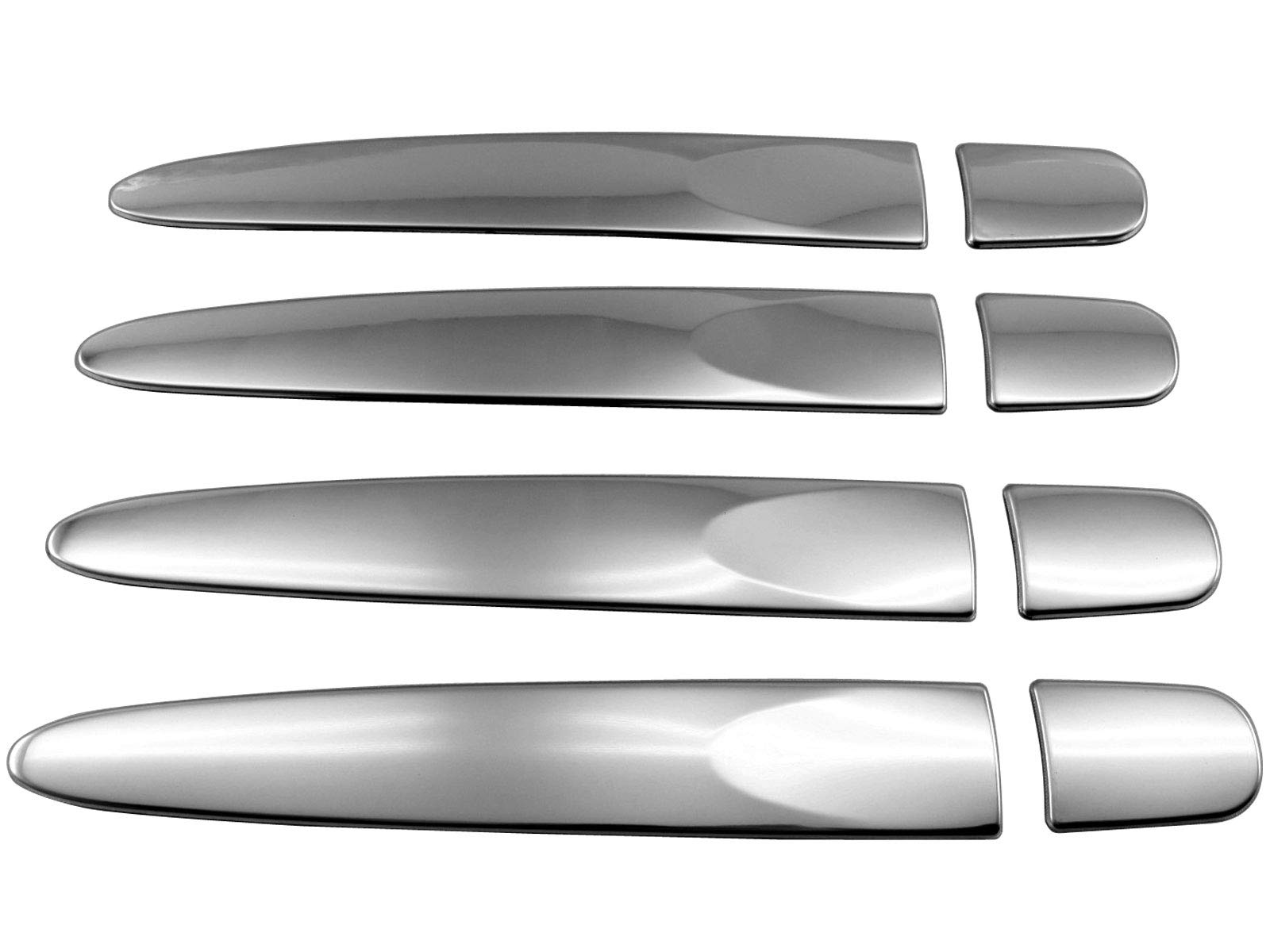 

BRIGHTZ Mira Finish Stainless Steel Door Handle Half Cover Type Compatible with LA 310 Mira eS (LA300S, LA310S) Ultra-Mirror Cover,