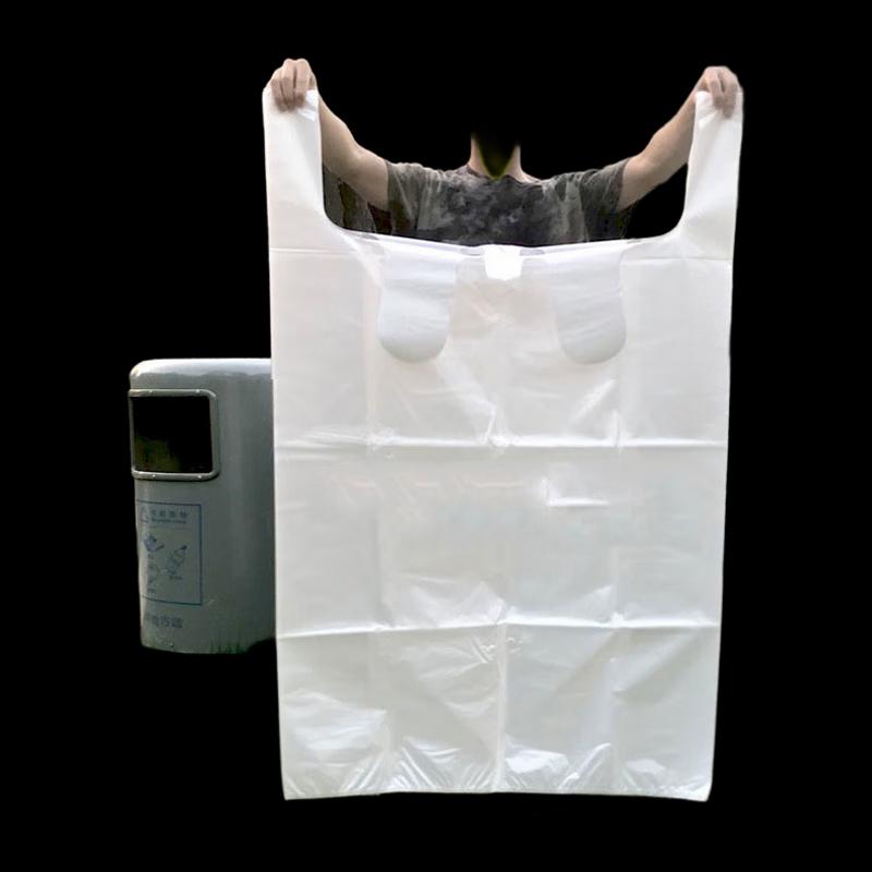 NHZHIW White Transparent Vest Handle Garbage Bags