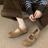 Popular Soft-soled Ugly Cute Boken Shoes 2025 New Spring and Summer Shallow Mouth Flat-soled Single Shoes Women's Versatile Mary Jane Shoes