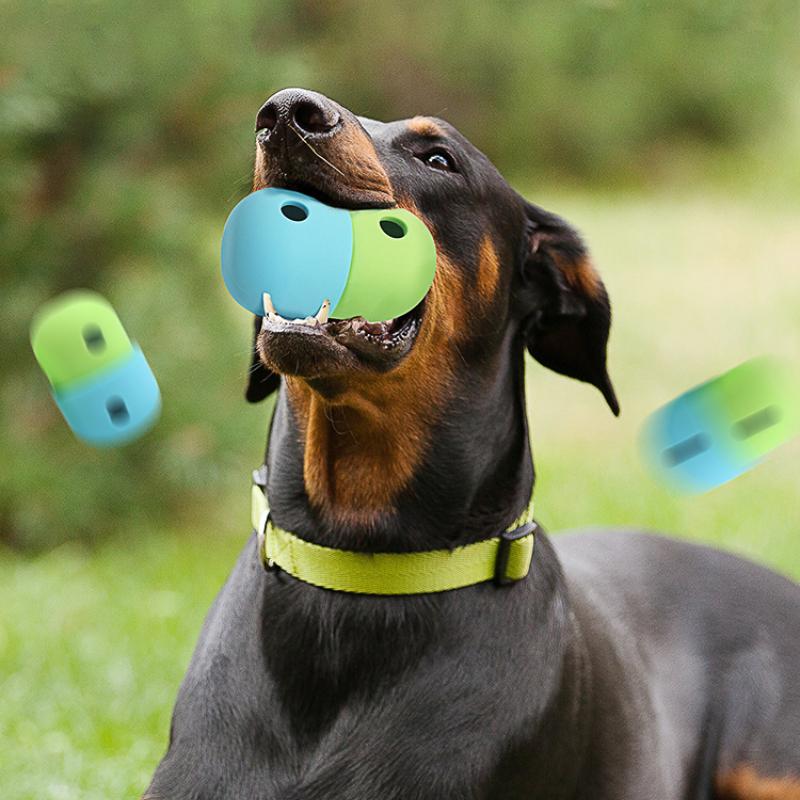 Husdjursartiklar Hundmat Läckande Leksaksboll Silikon Tuggskål Rolig Matning Utomhus Luktboll
