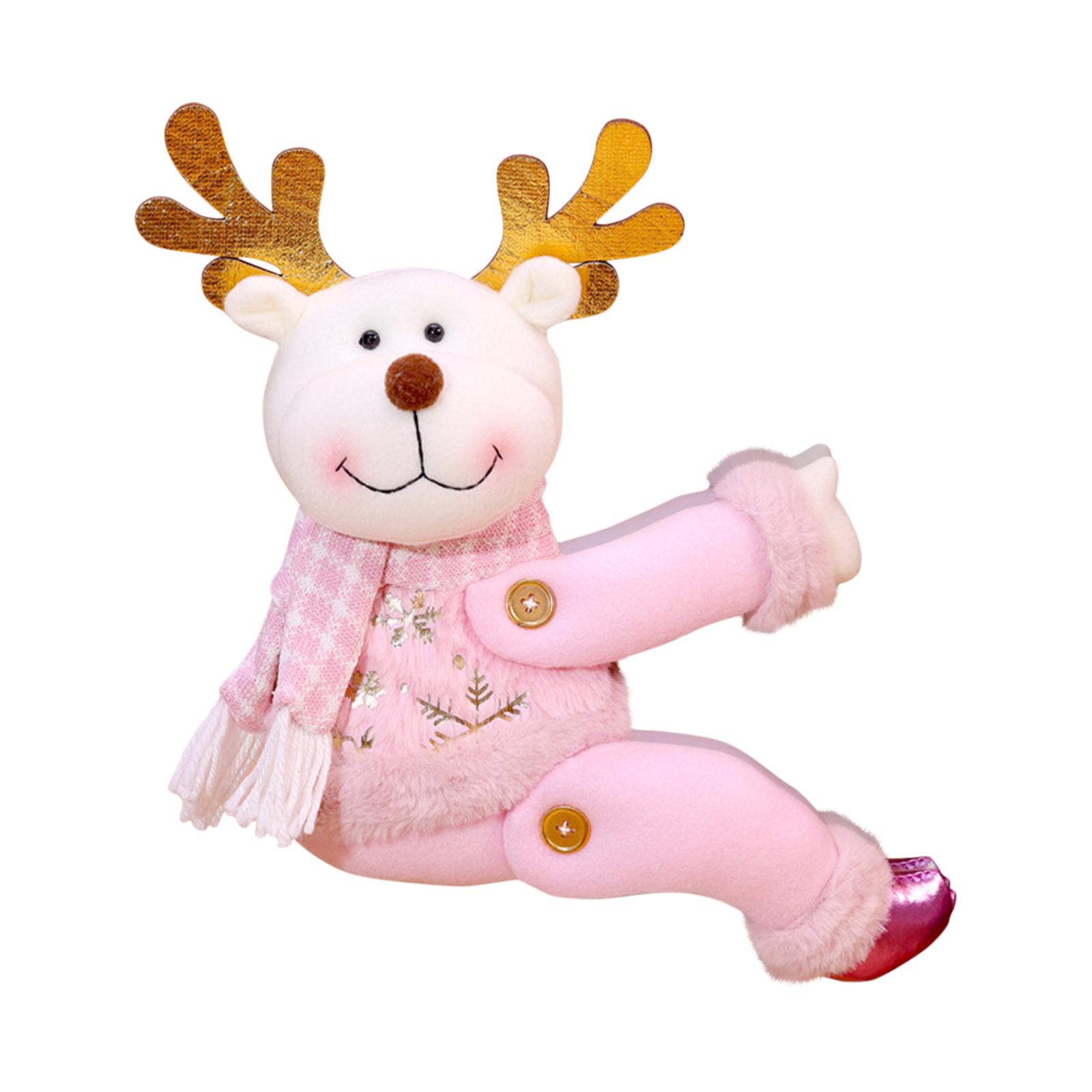 

Christmas Cartoon Plush Toy Home Decoration Doll Hug Curtain One Size