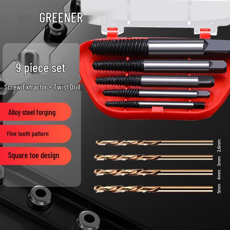 Greener Broken Screw Extractor Set