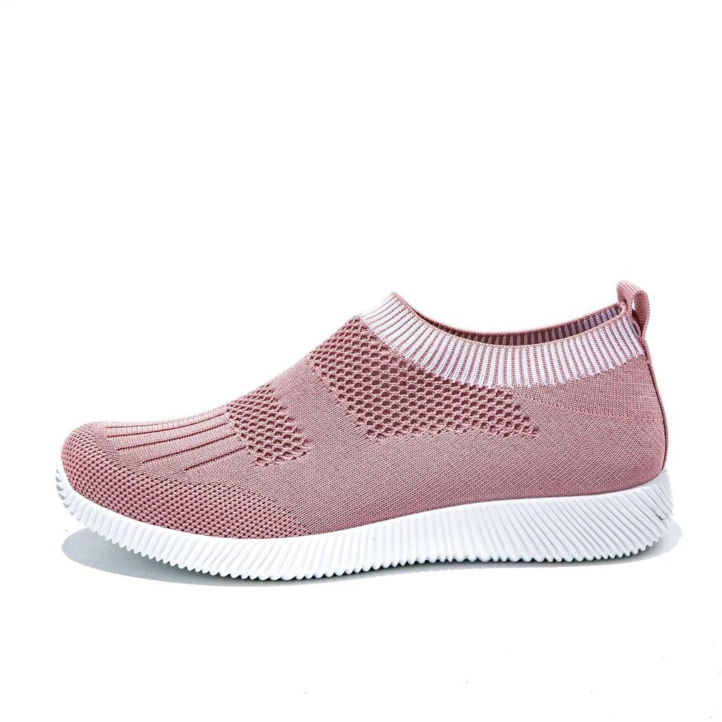 Casual shoes women's shoes fashion fly-woven shoes new breathable sports running shoes foreign trade low-top soft-soled comfortable socks shoes