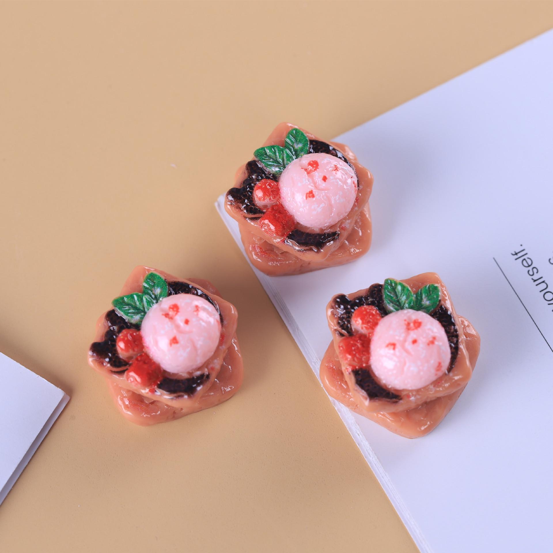 

Мини-набор для игр с едой «Сделай сам»: Аксессуары из крема и смолы для брелоков и подвесок Approx. 1.5cm x 2.0cm