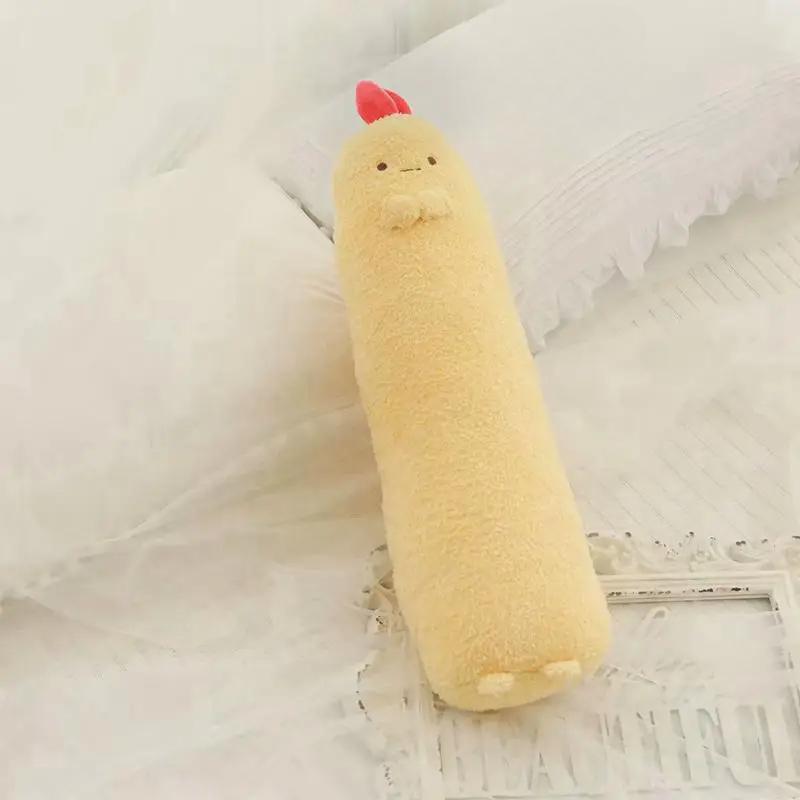 New Plush Toy Stuffed Doll Cute Cartoon Pendant Shrimp Long Body Tempura Pillow Cushion Christmas Present