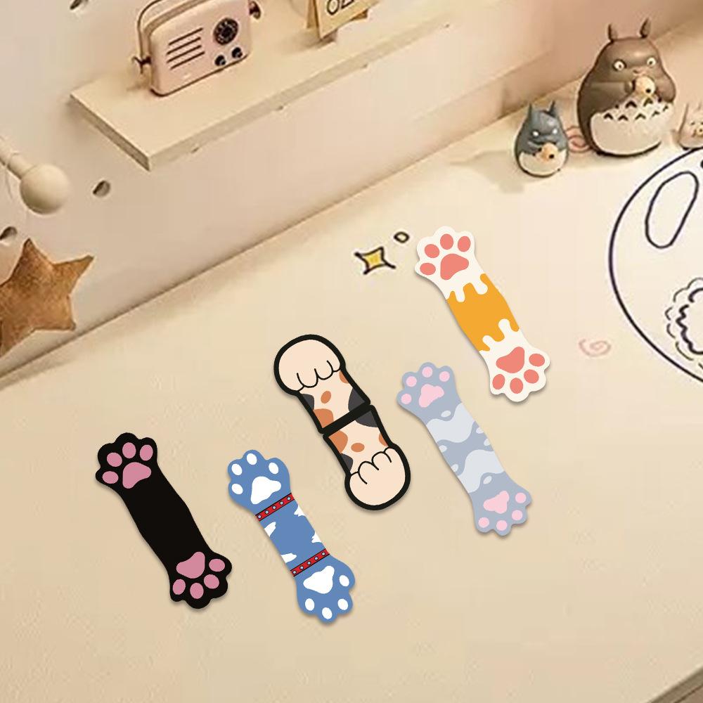 4pcs Cat World Magnetic Bookmarks Set, Cute Cat Cartoon Design Page Clips Book Marker, Unique Reading Gift Stationery