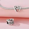 Beads Copper Charms Original Mother Child Hollow Heart Beads Fit Bracelet Jewelry Diy Women Fine Gift Accessory
