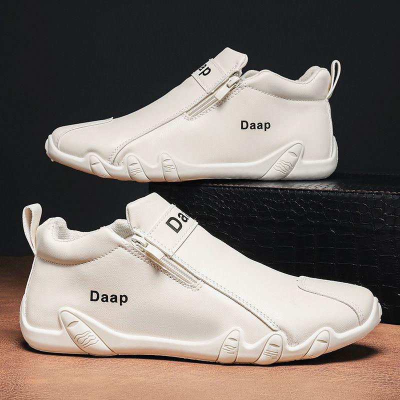 2025 New Men's High-Top Casual Work & Hiking Shoes - Trendy, Versatile Outdoor Footwear for Autumn