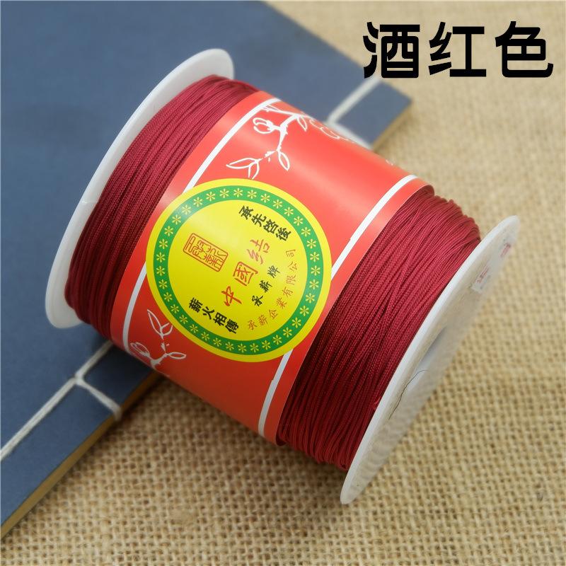 Taiwan Chengxin A Linie 1 mm Jade-Linie DIY Schmuck Weben Armband Seil Rotes Seil Geflochtenes Seil Chinesischer Knoten Draht