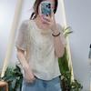 Lagogo New Chinese Style Women's Short-sleeved Shirt