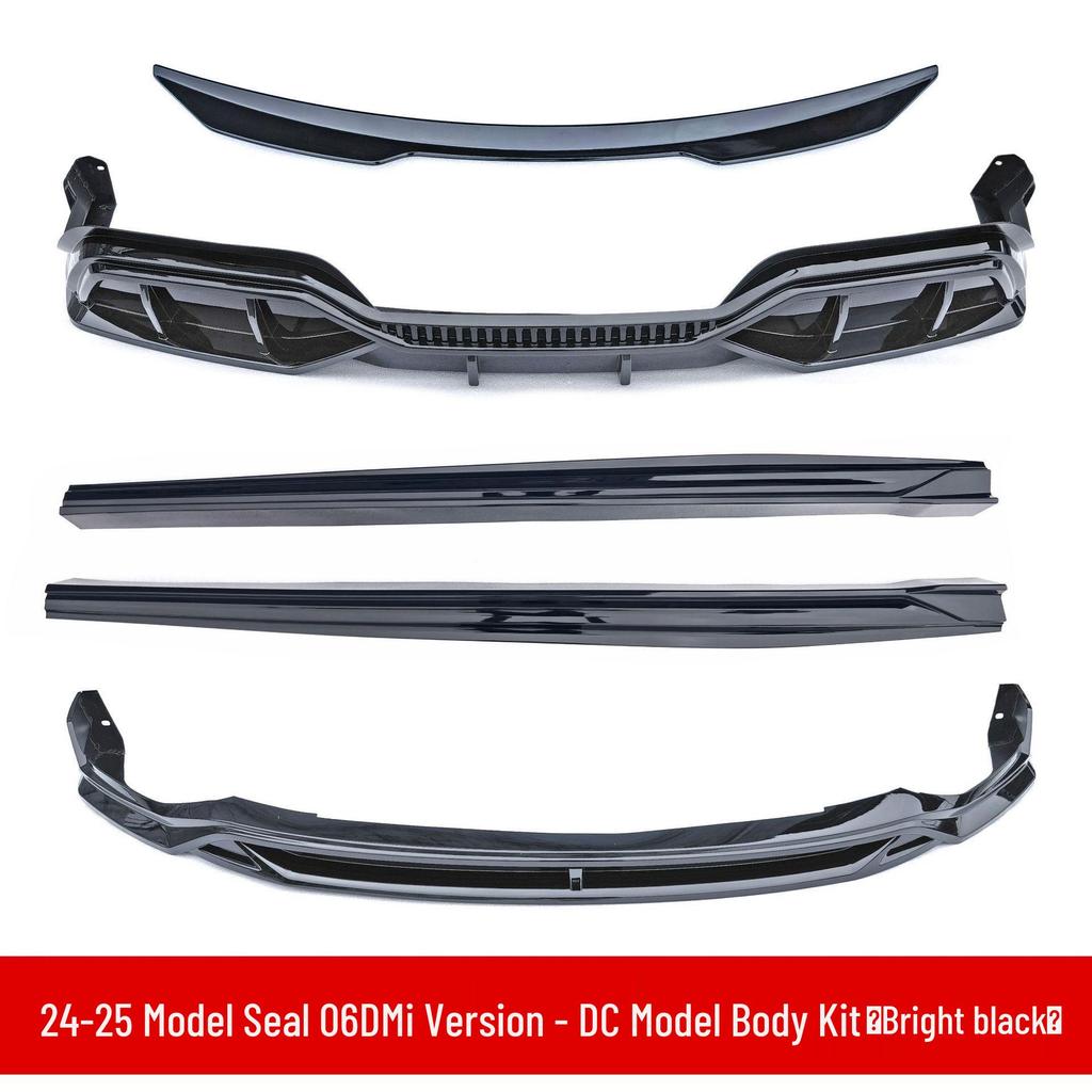 BYD Seal 06DMI-DC Accessories: Rear Wing, Spoiler, Front Bumper, Splitter, Side Skirts, Rear Lip, Rear Bumper.