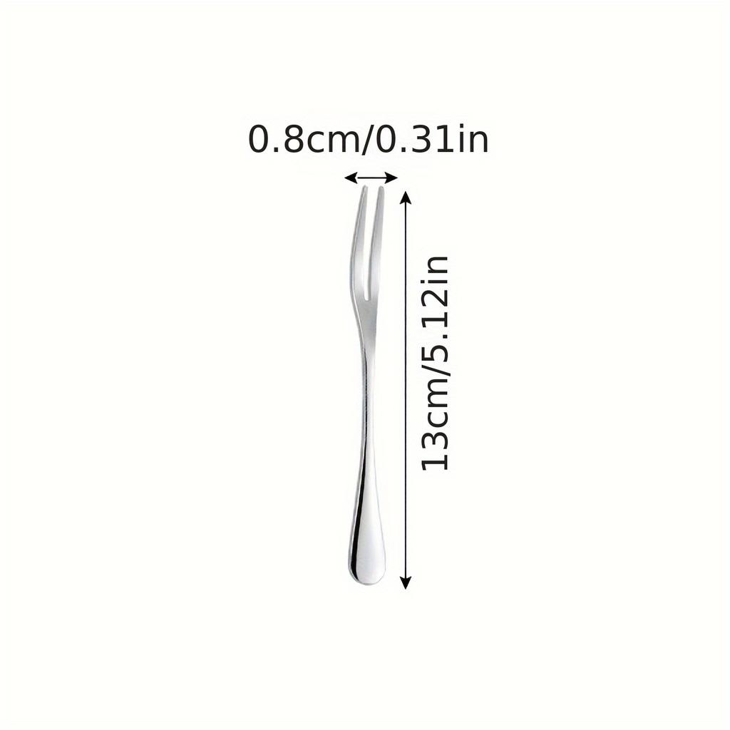 20Stainless steel fruit fork, fruit fork, fruit pick, stainless steel fork, stainless steel fruit fork, dessert fork, easy-to-use fruit fork, modern
