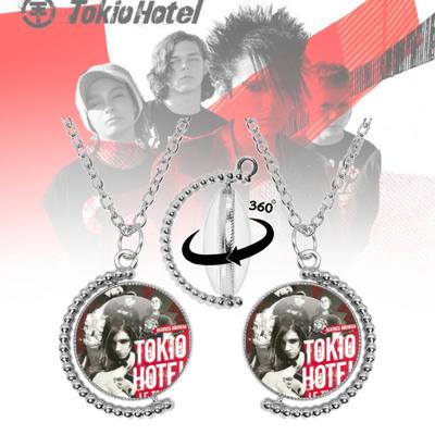Tokio Hotel Necklace Pop Retro Rock Band Bill Kaulitz Band Hot Music Songer Picture Glass Pendant Necklace Jewelry Charm Fans