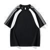 Short Sleeved T-shirt Men's Loose Fitting Shirt Round Neck Seven Quarter Sleeve T-shirt Men