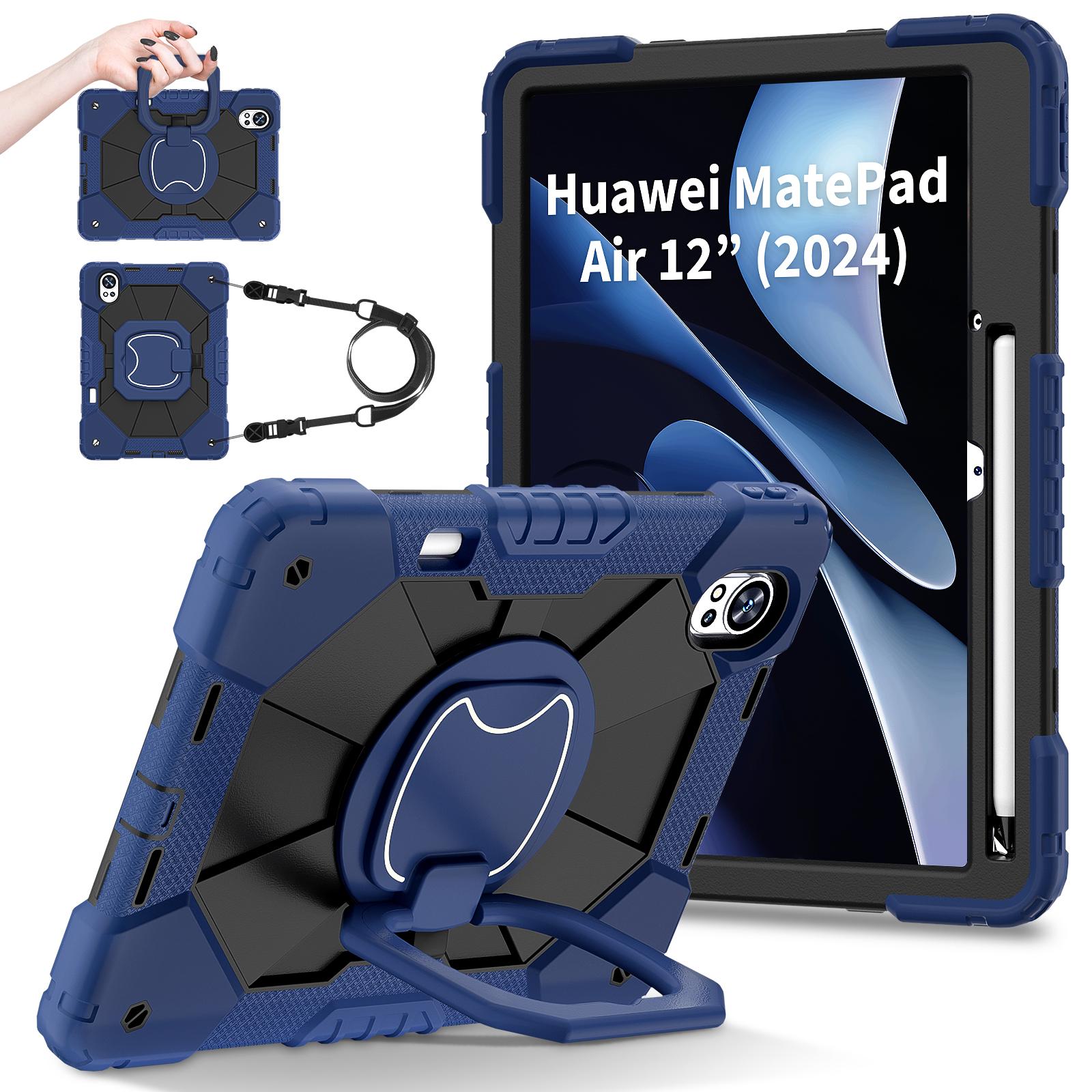 

Rotating Handle Grip Armor Case Universal For Huawei MatePad 12 X Air 2025 2024 12.0 Heavy Duty Stand Cover With Shoulder Strap MatePad Air 12 inch