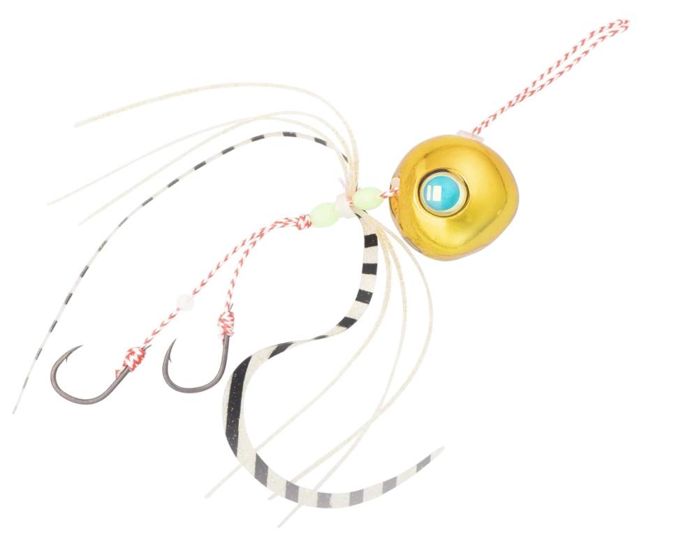 Tungsten Tai Rubber Jig 60g #14 Metal Gold Slider Jig for Snapper Fishing High Density TG Head 60g золотой