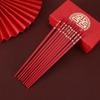 Di Rui En Red Dragon Phoenix Alloy Chopsticks Wedding Set (10 Pairs)