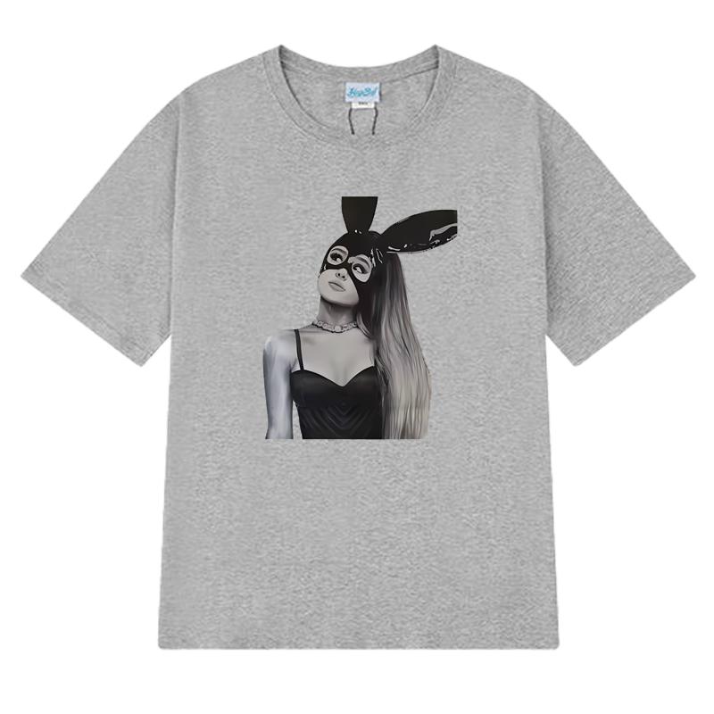 Hot Singer Ariana Grande Dangerous Graphic T shirt Men Women vintage Hip Hop streetwear Unisex100% Cotton short sleeve T-shirts