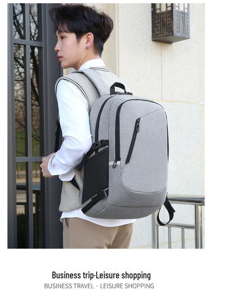 Men's Large Capacity Waterproof Oxford Backpack for College & Travel