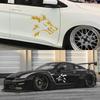 2Pcs Creative Wolf Head Car Door Side Skirts Stickers Self Adhesive Cool Vinyl Decals Auto Body Decoration Stickers Accessories