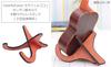 ColorfylCoco Ukulele Stand X Shape Wooden Foldable Mini Guitar Violin Wood Grain Wood Color