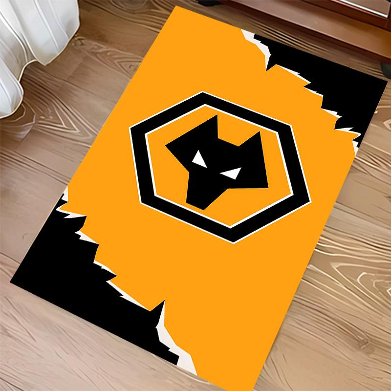 1pc Football club logo Print Area Rug - Soft,Washable Non-Slip Indoor Mat for Office Chairs,Living Room,Home Office Decorative Rug