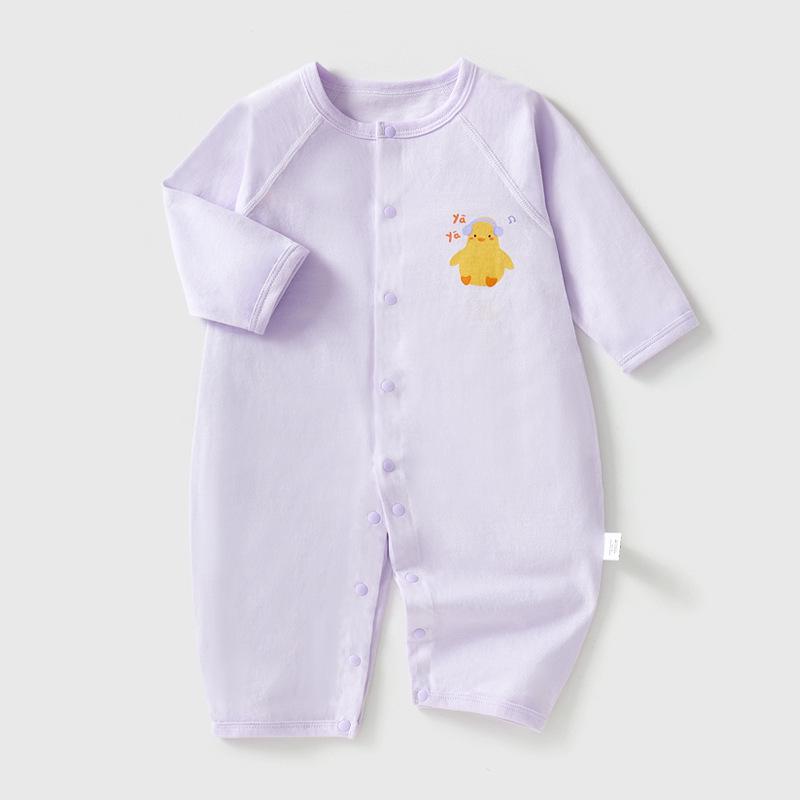 Summer Baby Romper - Long Sleeve, Thin Style, Pure Cotton, Seamless Class A Jumpsuit