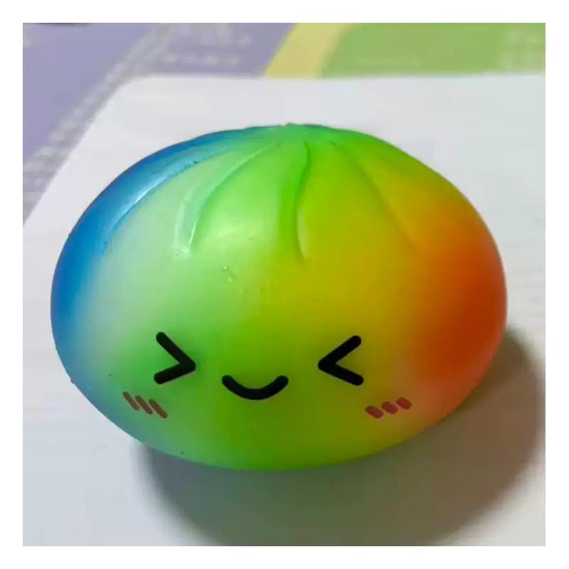 Steamed Stuff Bun Anti-Stress Ball Fidgets Toy Dumpling Squishies Soft Slowing Rebound Foam Toy Ultra-Soft Decompression