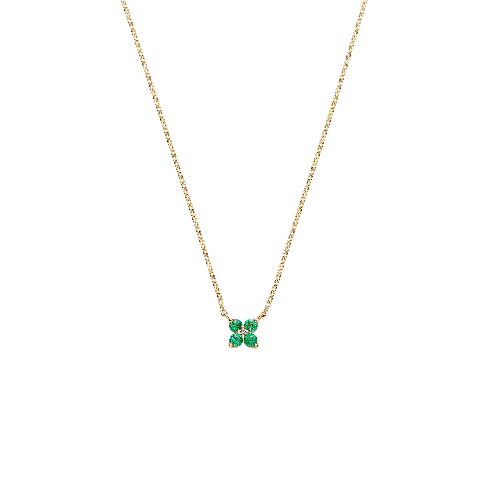 

Necklace K18 Yellow Gold Emerald AGVN653343EM [Official] [Vendome Aoyama] смарагдовий